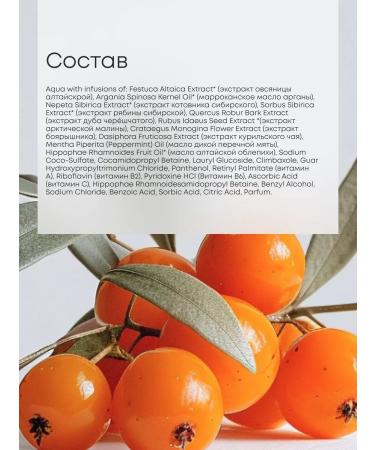 Natura Siberica The shampoo from deep cleaning strengthening sea buckthorn - Buy Online on GoSupps.com
