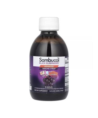 Sambucol Black elderberry syrup for children berry aroma 230 ml - Buy Online on GoSupps.com