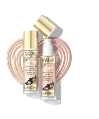 EVELINE Shimmer shock for face and body Rose Gold Variete 30 ml - Buy Online on GoSupps.com