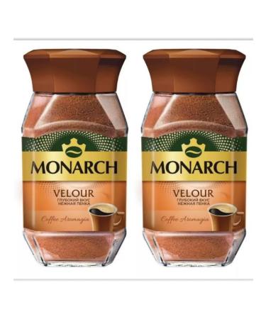 Coffee soluble Velour Jacobs Monarch Velur 95 grams 2 pcs