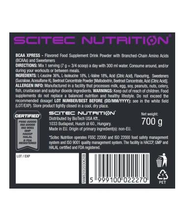 Scitec Nutrition Amino acids BCAA Express 700 g. Pink lemonade - Buy Online on GoSupps.com