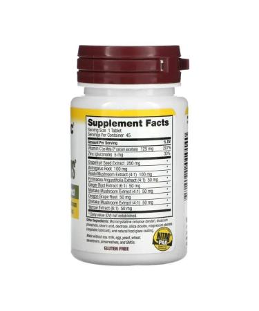 NutriBiotic Defenseplus maximum force 45 vegan tablets - Buy Online on GoSupps.com