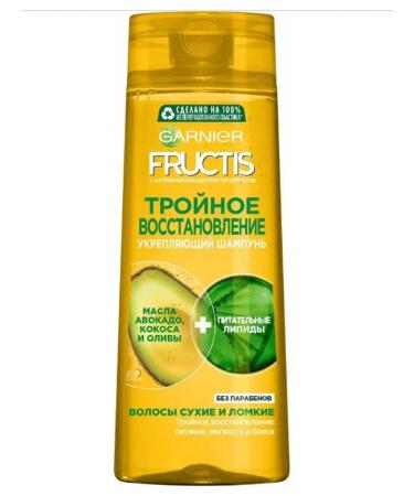 Garnier Fructis shampoo fructis Triple recovery 400 ml - Buy Online on GoSupps.com