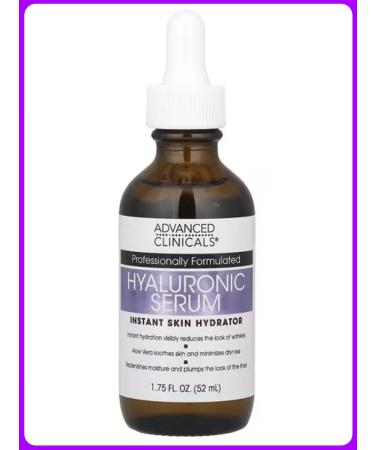 Advanced Clinicals Hyaluron serum instantic moisturizing the skin 52 ml
