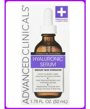 Advanced Clinicals Hyaluron serum instantic moisturizing the skin 52 ml - Buy Online on GoSupps.com