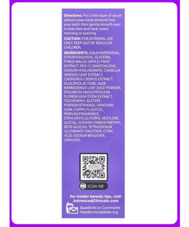 Advanced Clinicals Hyaluron serum instantic moisturizing the skin 52 ml - Buy Online on GoSupps.com