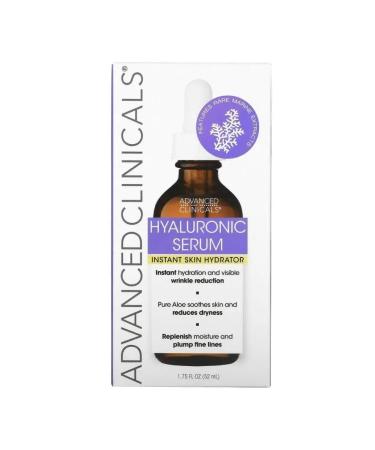 Advanced Clinicals Hyaluron serum instantic moisturizing the skin 52 ml - Buy Online on GoSupps.com