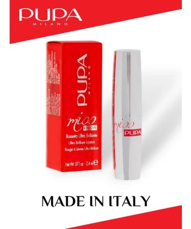 Pupa Lipstick for lips with brilliance moisturizing 201 - Buy Online on GoSupps.com