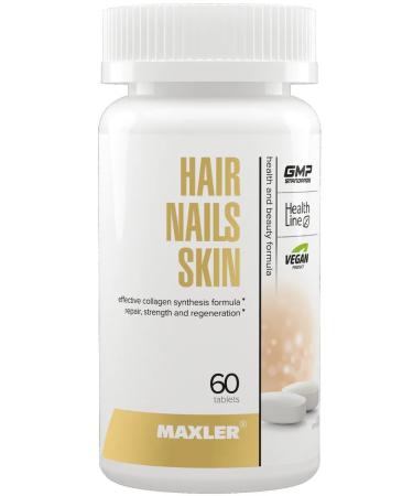 maxler Hair Nails Skin for hair nails and skin 60 tablets - Buy Online on GoSupps.com