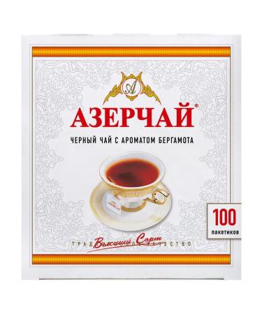 Azerchay Tea in bags 100 pcs black with bergamot - Buy Online on GoSupps.com