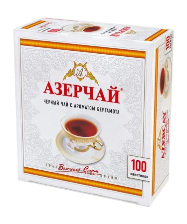 Azerchay Tea in bags 100 pcs black with bergamot - Buy Online on GoSupps.com