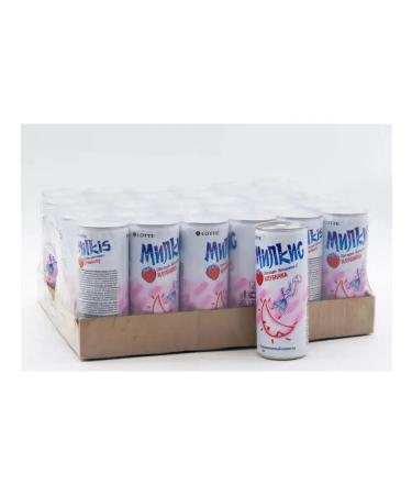 Lotte Drink Milkis strawberries 250 ml 30pcs