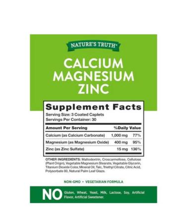 Source Naturals Nature's Truth Calcium Magnesium Zinc - Buy Online on GoSupps.com