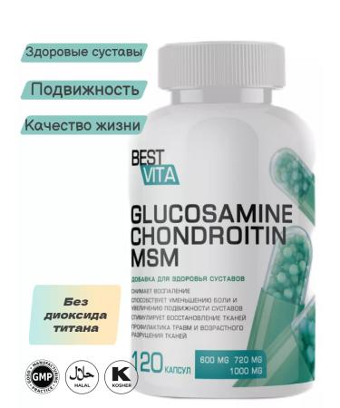 BestVita Glucosamine chondroitin MSM for joints chondroprotector