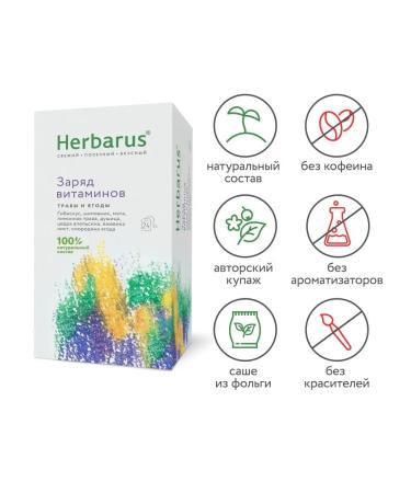Herbarus Herbal tea charge of vitamins 24 bags - Buy Online on GoSupps.com