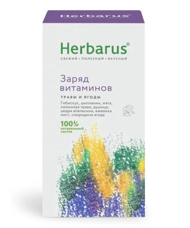 Herbarus Herbal tea charge of vitamins 24 bags - Buy Online on GoSupps.com