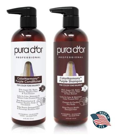 PURA D'OR Shampoo and air conditioning for blondes 473 + 472 ml