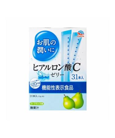 Earth Pharmaceutical/ Earth Biochemical Hyaluronic acid+collagen vitamin C (jelly) 31 stick - Buy Online on GoSupps.com