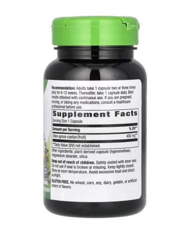 Nature's Way Vitex sacred 400 mg 100 capsules - Buy Online on GoSupps.com