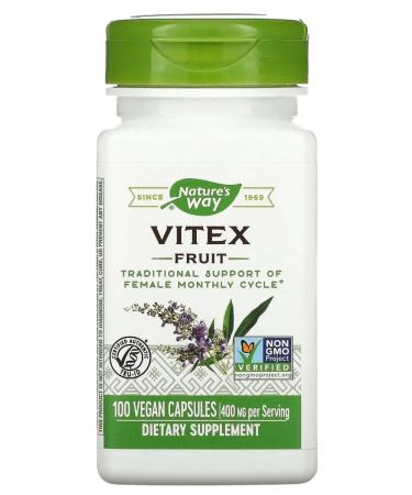 Nature's Way Vitex sacred 400 mg 100 capsules - Buy Online on GoSupps.com