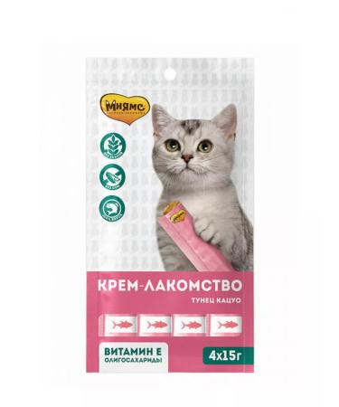 Mnyams Cream of puree Cotton for cats tuna Katsuo 1 - Buy Online on GoSupps.com