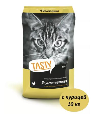 TASTY Dry food for cats with chicken 10 kg