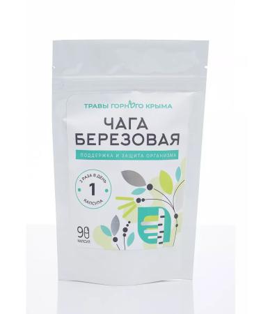 Herbs of the Crimean Mountains Chaga Birch natural 90 capsules 210 mg - Buy Online on GoSupps.com