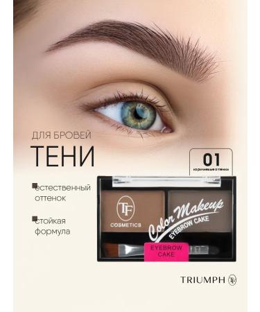 TF Cosmetics Eyebrow Cake Eyebrow Shadows No. 01 Brown