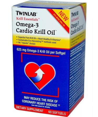 Twinlab Omega-3 fish oil 60 capsules