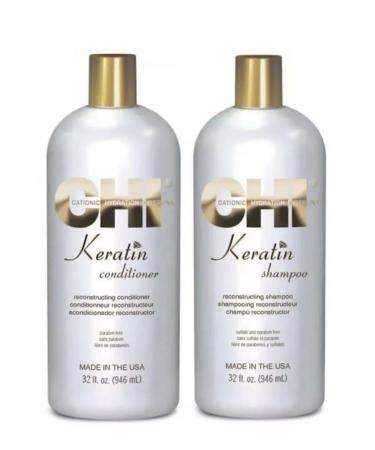 CHI Store Keratin - Keratin hair shampoo 946 ml - Buy Online on GoSupps.com