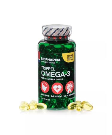 Biopharma Omega 3 in capsules of fish oil 1000 mg - Buy Online on GoSupps.com