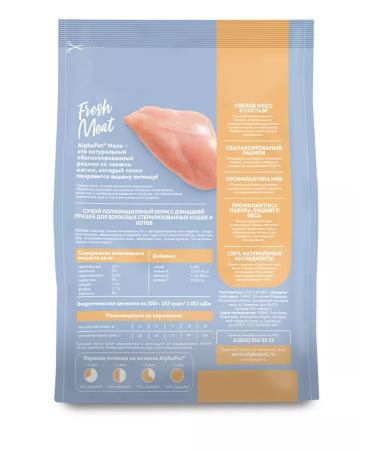 AlphaPet Menu Feed for sterilized cats poultry 10kg - Buy Online on GoSupps.com