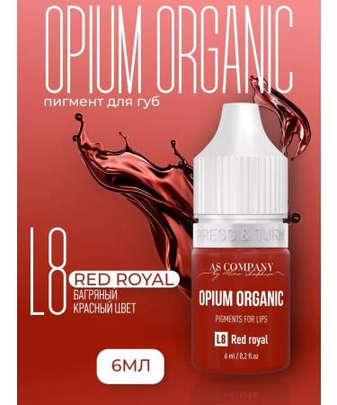 AS COMPANY BY ALINA SHAKHOVA Lip pigment Organic L-8 Red Royal Organic 6 ml
