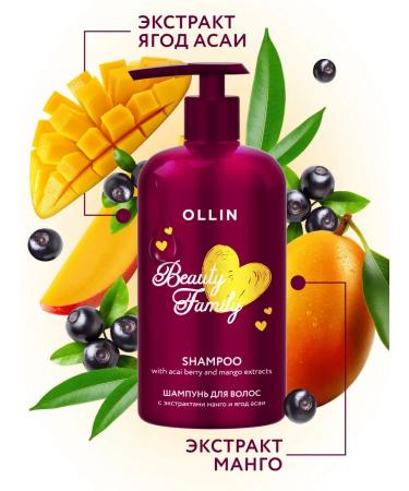 Ollin Professional Hair shampoo OLLIN Beauty Family Mango asi strengthening - Buy Online on GoSupps.com