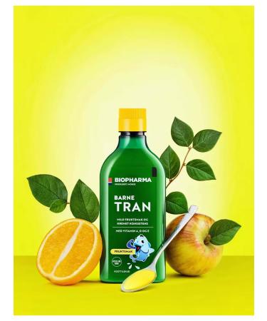 Biopharma Omega 3 for children liquid fish oil and vitamin D - Buy Online on GoSupps.com