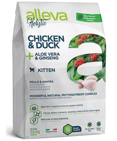 Alleva Dry food for kittens with chicken duck 1.5 kg - Buy Online on GoSupps.com