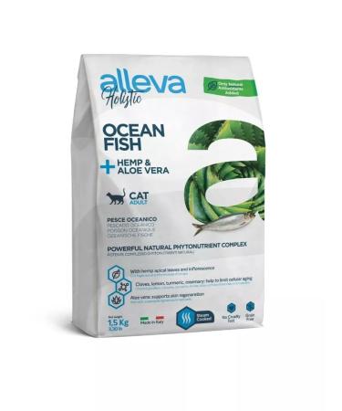 Alleva Holistic Cat Ocean Fish for cats with fish and scarlet faith 1.5kg - Buy Online on GoSupps.com