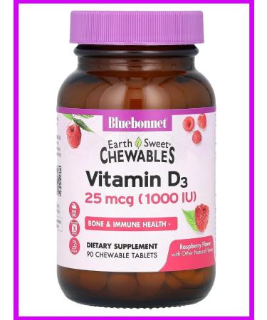 Bluebonnet Nutrition Vitamin D3 25 g 90 tablets