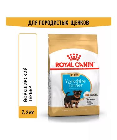 ROYAL CANIN Dry food dry Yorkshire Terrier for puppies 1.5 kg - Buy Online on GoSupps.com