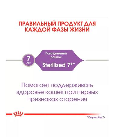 ROYAL CANIN Sterilized 7+ food of elderly sterilized cats 1.5 kg - Buy Online on GoSupps.com