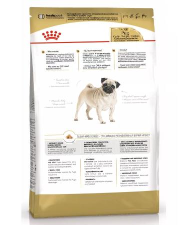 ROYAL CANIN Dry food pug adult for dogs pugs 0.5 kg - Buy Online on GoSupps.com