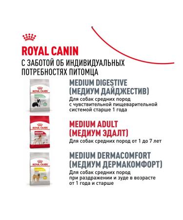 ROYAL CANIN Dog food dry Medium Adult 7+ for medium rocks 4 kg - Buy Online on GoSupps.com