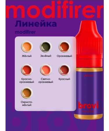 Eyebrows Permanent Makeup Corrector for eyebrow permanent Brovi yellow 10 ml - Buy Online on GoSupps.com