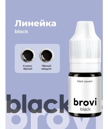 Eyebrows Permanent Makeup Pigment for permanent Age Brovi Black Square 5 ml - Buy Online on GoSupps.com