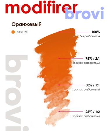Eyebrows Permanent Makeup Corrector for Brovi eyebrows orange 10 ml - Buy Online on GoSupps.com