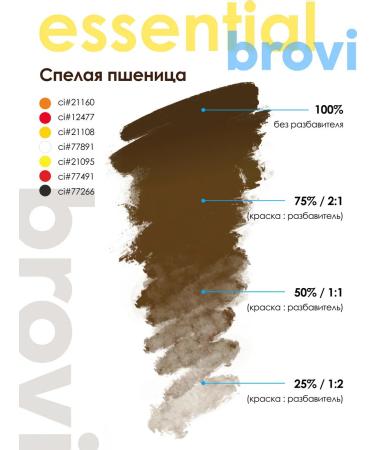 Eyebrows Permanent Makeup Pigment for Brovi eyebrows ripe wheat 5 ml - Buy Online on GoSupps.com