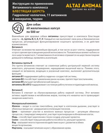 Altai traditions Vitamins for dogs for wool and skin - Buy Online on GoSupps.com