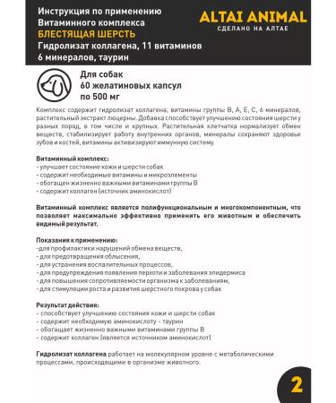 Altai traditions Vitamins for dogs for wool and skin - Buy Online on GoSupps.com