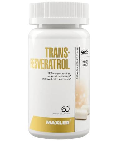 maxler Antioxidant Trans-ReSveratrol 300 Mg for health 60 capsules - Buy Online on GoSupps.com