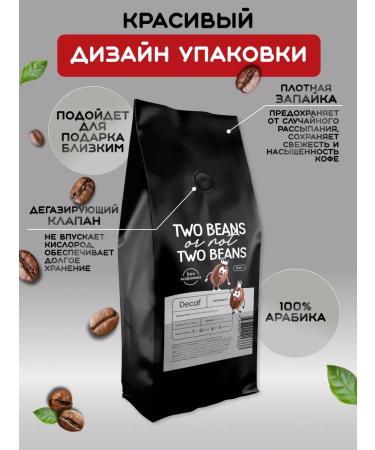 Two Beans or not two beans Coffee coffee without caffeine decaf 500 g - Buy Online on GoSupps.com